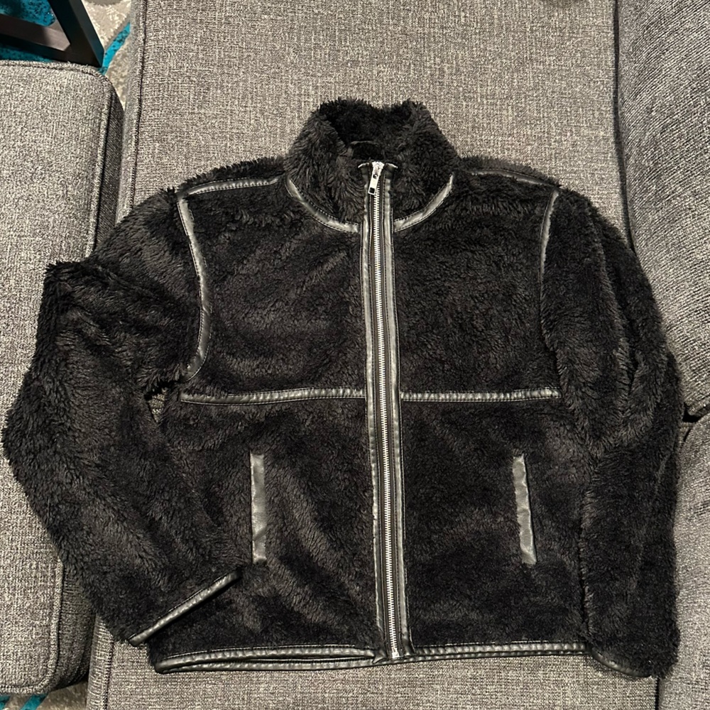 GIRLS H&M FURRY COAT